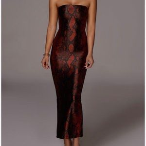 Jluxlabel snake print dress
